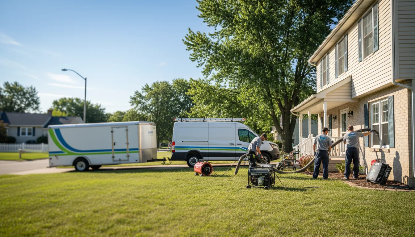 Flooded Basement Restoration And Cleanup With Repair in Aredale, IA near me